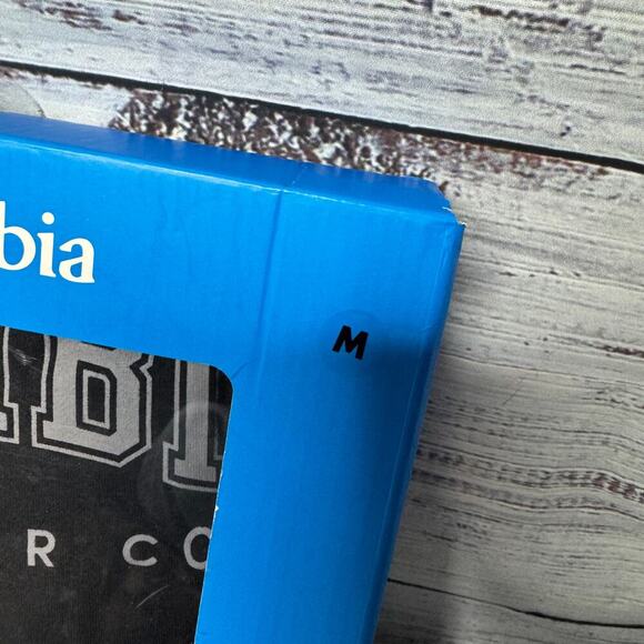 Columbia Pajama Set PJs Black/Gray Mens Cotton Blend Top & Fleece Bottom M NEW - Picture 2 of 3